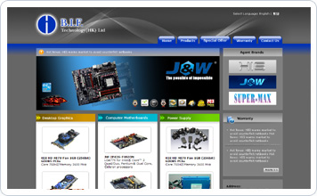 B.I.F www.bif-technology.com  Website design case
