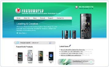 Fosionworld Communication Technology Co.,Ltd. Website design case