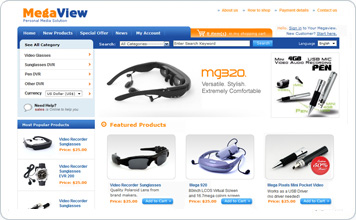 MegaView购物网站网站设计案例