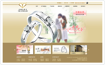富鑫达珠宝网站设计案例展示
