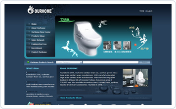 OURHOME卫浴网站设计案例