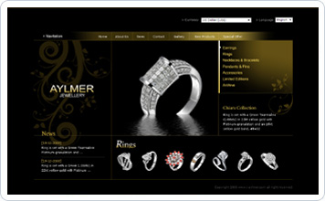AYLMER JEWELLERY网站设计案例